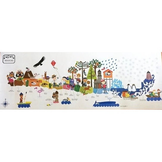 LAMINA MAPA DE CHILE (75 x 28)