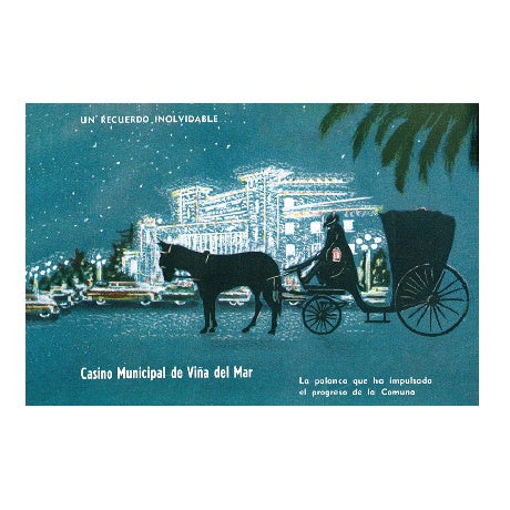 POSTAL NOSTALGIA NACIONAL CASINO MUNICIPAL DE VIÑA DEL MAR