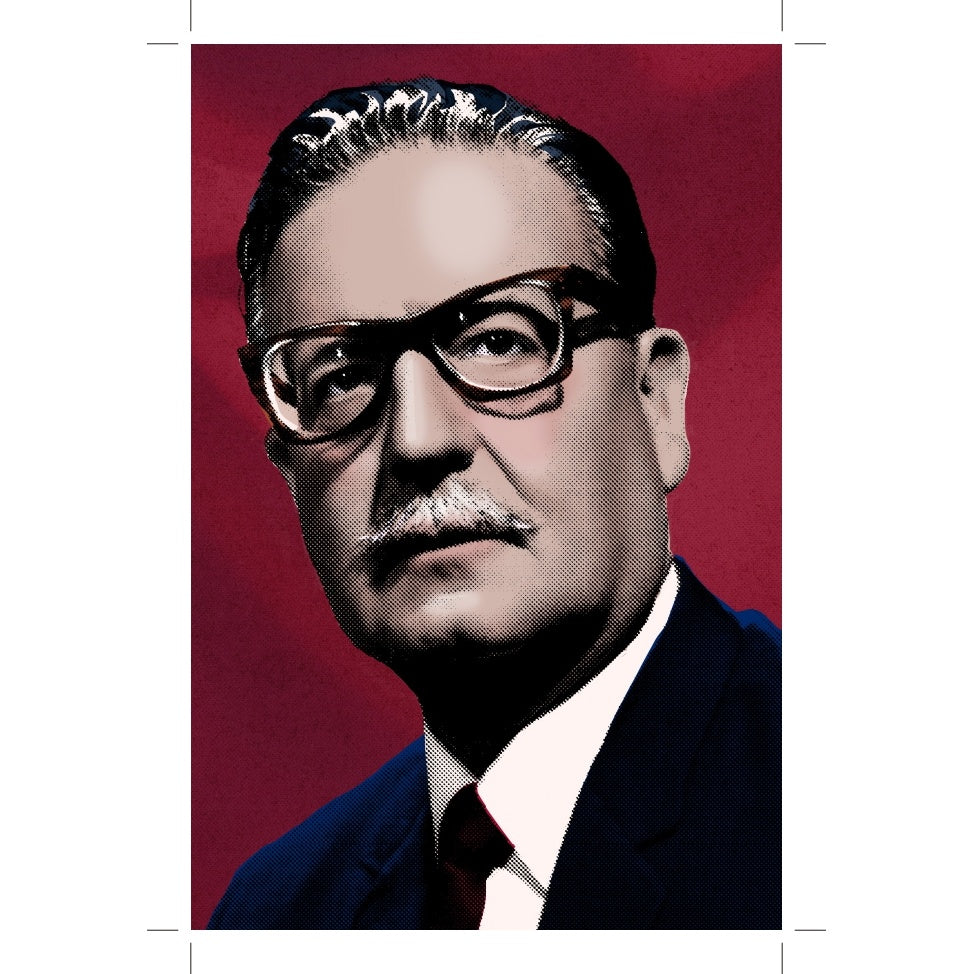 POSTAL PERSONAJES SALVADOR ALLENDE