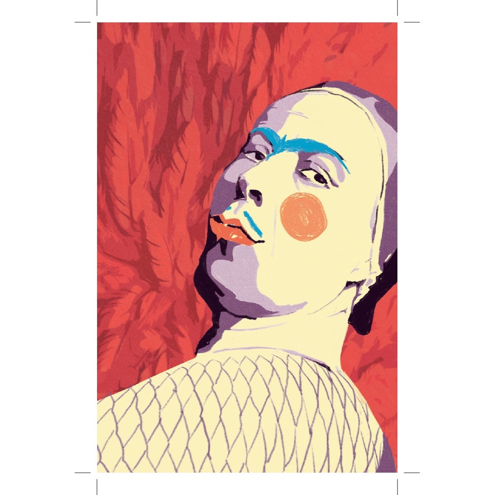 POSTAL PERSONAJES PEDRO LEMEBEL