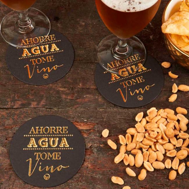 SET POSAVASOS CARTON (AHORRE AGUA)