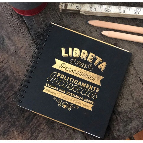 LIBRETA ANILLADA FOLIA POLITICAMENTE