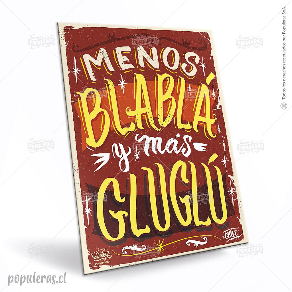 CARTEL GRANDE MENOS BLABLA (35 x 25)
