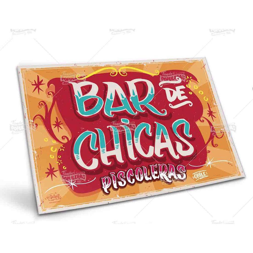 CARTEL GRANDE BAR DE CHICAS