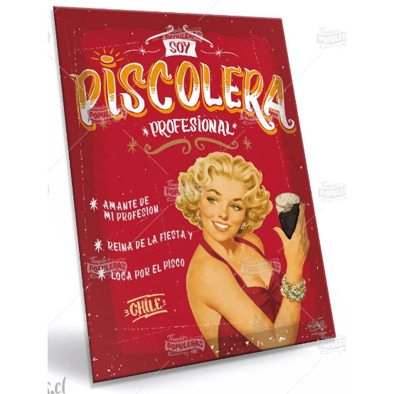 CARTEL GRANDE PISCOLERA PROFESIONAL