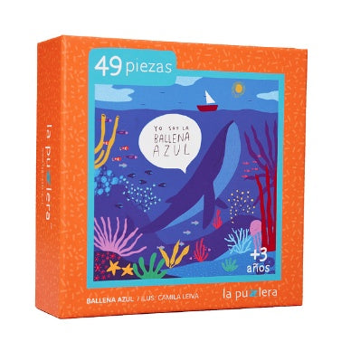 PUZZLE BALLENA AZUL (49 PIEZAS)