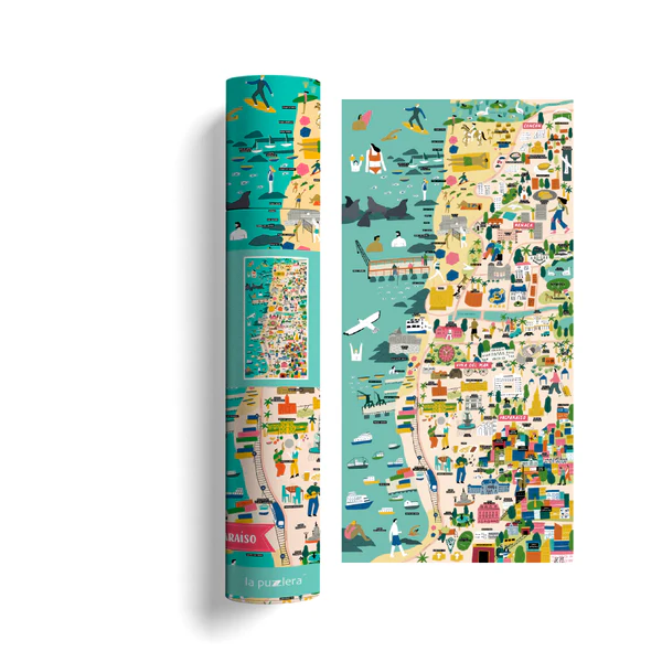 MAPA ILUSTRADO VALPARAISO / VIÑA