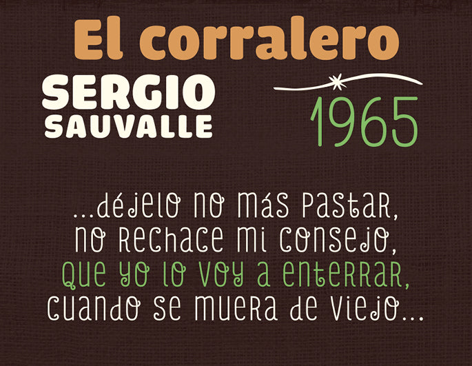 MANIVELA EL CORRALERO - SERGIO SAUVALLE