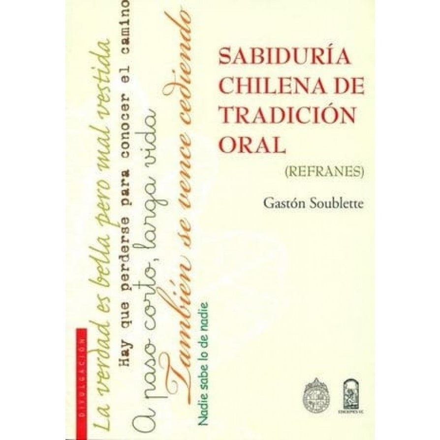 SABIDURIA CHILENA DE TRADICION ORAL (REFRANES)