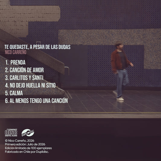 NICO CARREÑO - TE QUEDASTE, A PESAR DE LAS DUDAS | CD