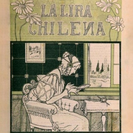 LA TIENDA NACIONAL - POSTAL LIRA CHILENA MUJER CON ESPEJO | DISEÑO