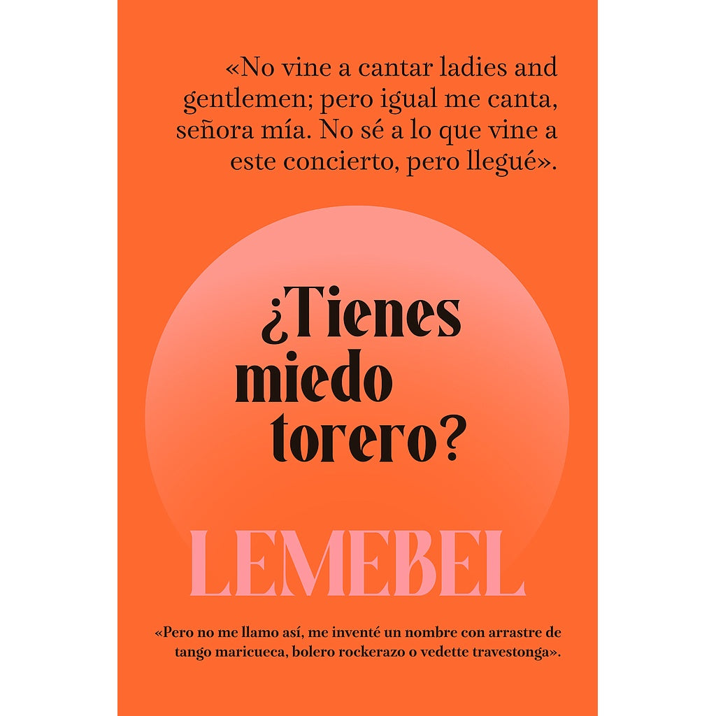 PEDRO LEMEBEL - POSTAL LEMEBEL NARANJA NO VINE A CANTAR | DISEÑO