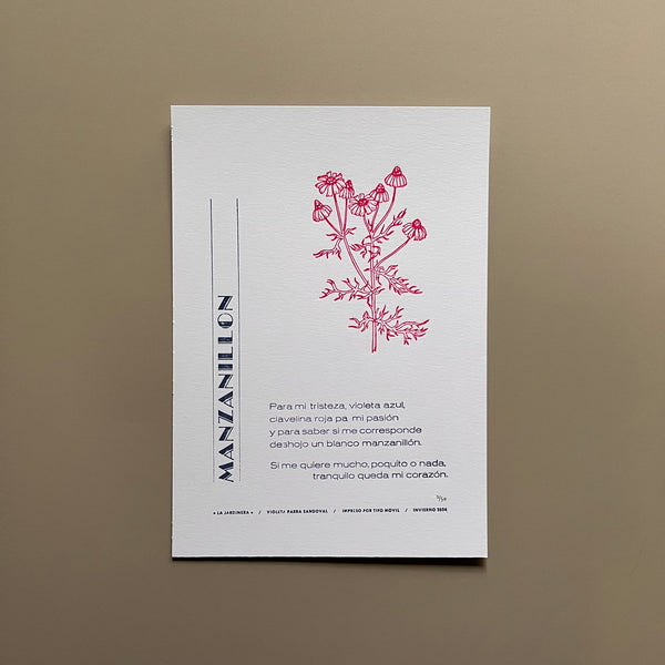 TIPO MOVIL - LAMINA LA JARDINERA - MANZANILLON | DISEÑO