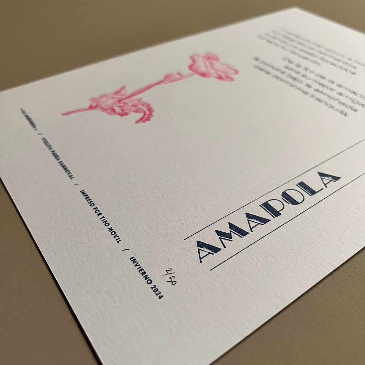 TIPO MOVIL - LAMINA LA JARDINERA - AMAPOLA | DISEÑO