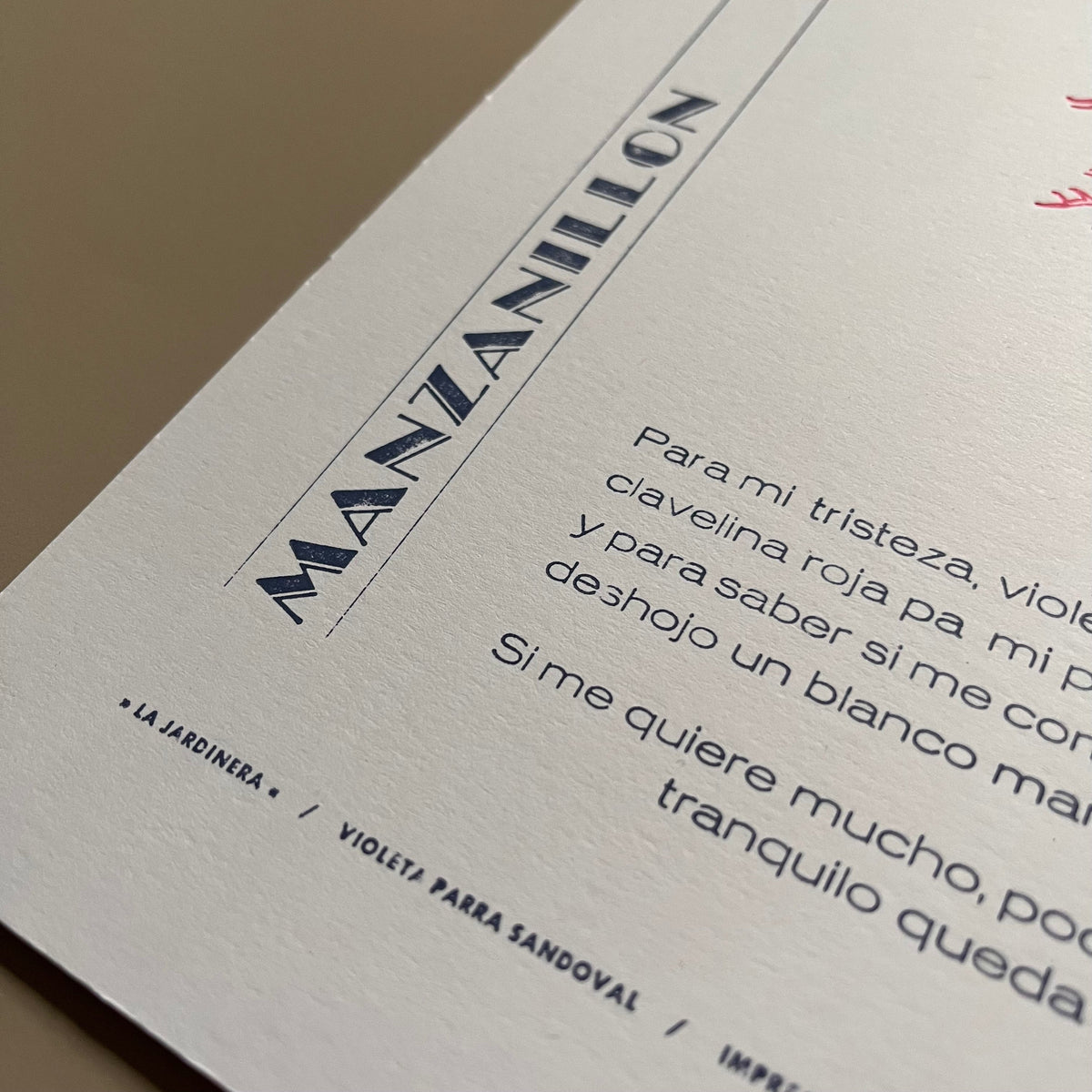 TIPO MOVIL - LAMINA LA JARDINERA - MANZANILLON | DISEÑO