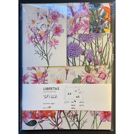 SET DE LIBRETAS FLORES NATIVAS