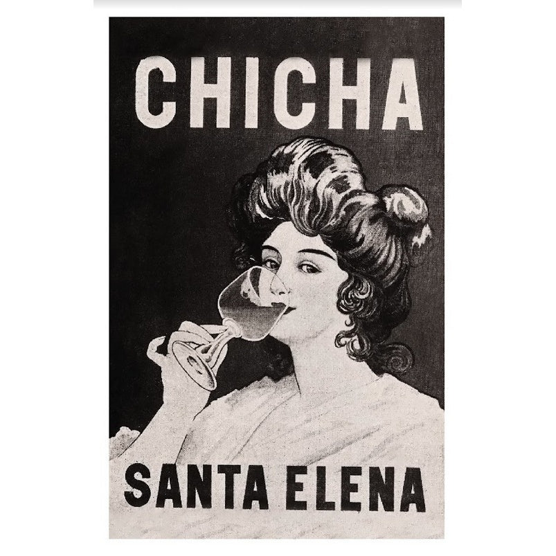 POSTAL NOSTALGIA NACIONAL GRAFICA PUBLICITARIA CHICHA SANTA ELENA