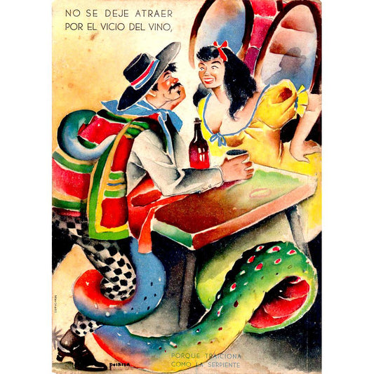 POSTAL NO SE DEJE ATRAER (COLECCION NOSTALGIA NACIONAL)
