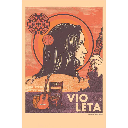 POSTAL VIOLETA PARRA ANIVERSARIO