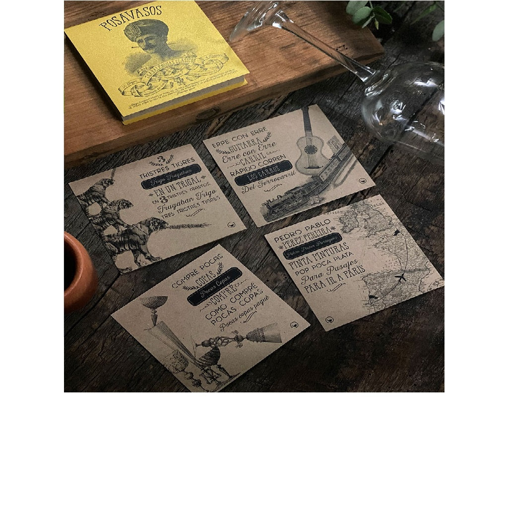 SET POSAVASOS KRAFT TRABALENGUAS