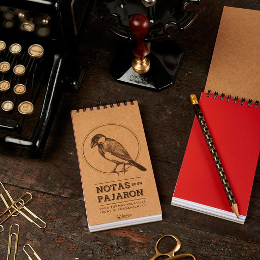 LIBRETA ANILLADA CHICA NOTAS PAJARON