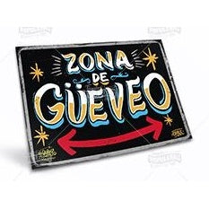 CARTEL MINI ZONA DE GUEVEO (25 x 18)