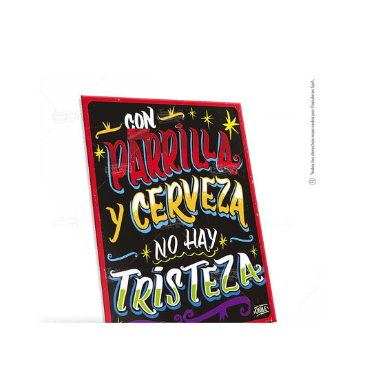 POSTAL POPULERAS - CON PARRILLA Y CERVEZA