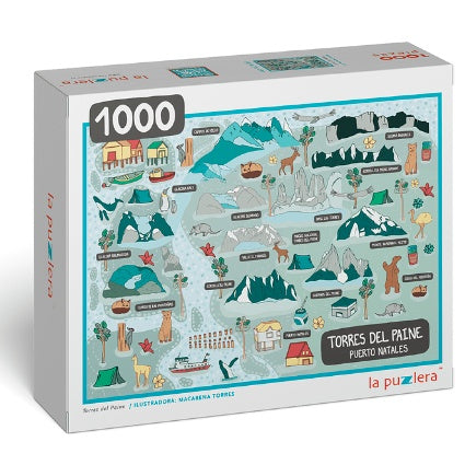 PUZZLE PUERTO NATALES / TORRES DEL PAINE (1000 PIEZAS)