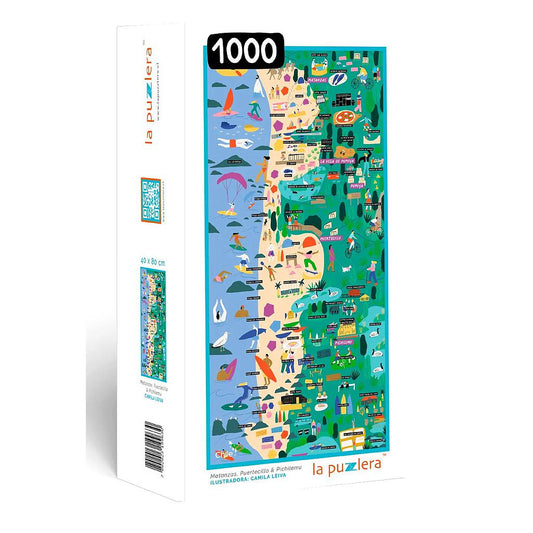 PUZZLE MAPA MATANZAS / PUERTECILLO / PICHILEMU 1000 PIEZAS