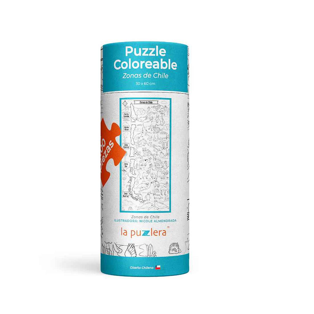 PUZZLE COLOREABLE ZONAS DE CHILE (200 PIEZAS)