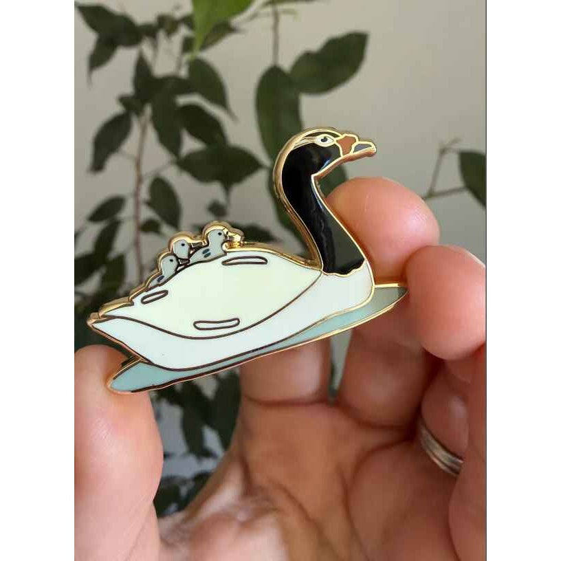 WUDKO - PRENDEDOR CISNE DE CUELLO NEGRO (METALICO) | DISEÑO