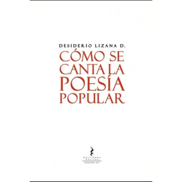 COMO SE CANTA LA POESIA POPULAR