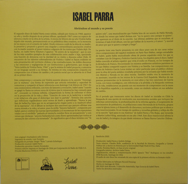 ISABEL PARRA - VOLUMEN 2 | VINILO