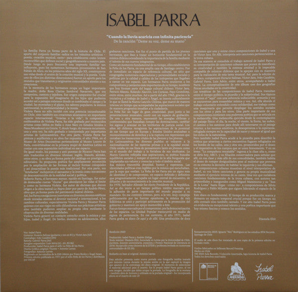 ISABEL PARRA - DE AQUI Y DE ALLA | VINILO