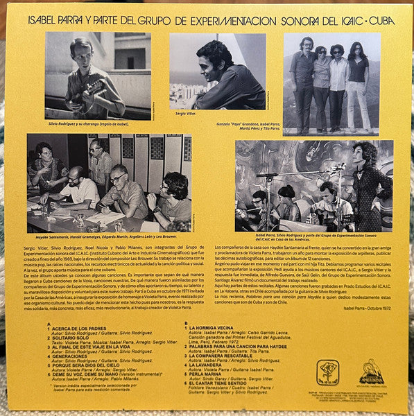 ISABEL PARRA - ICAIC | VINILO