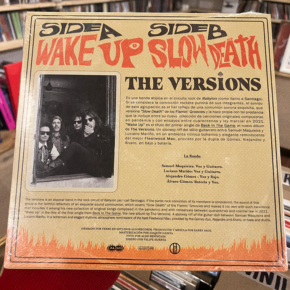 THE VERSIONS - WAKE UP SLOW DEATH | VINILO 7"