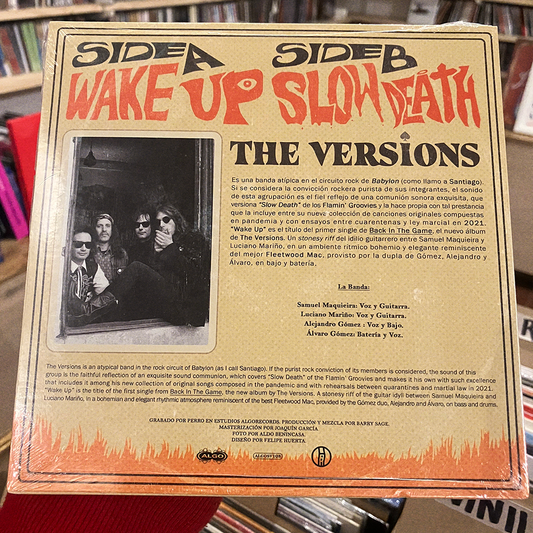 THE VERSIONS - WAKE UP SLOW DEATH | VINILO 7"