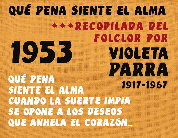MANIVELA QUE PENA SIENTE EL ALMA - VIOLETA PARRA