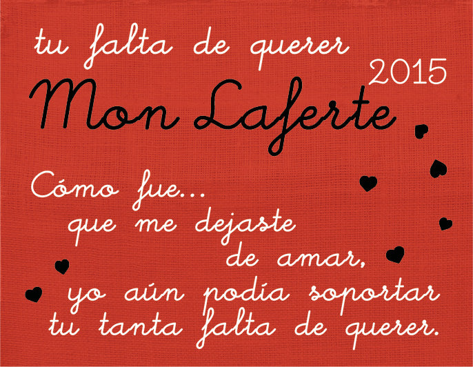 MANIVELA TU FALTA DE QUERER - MON LAFERTE