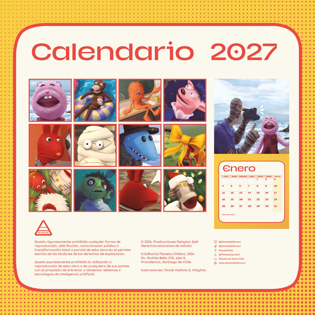 31 MINUTOS - CALENDARIO 2027 31 MINUTOS | DISEÑO