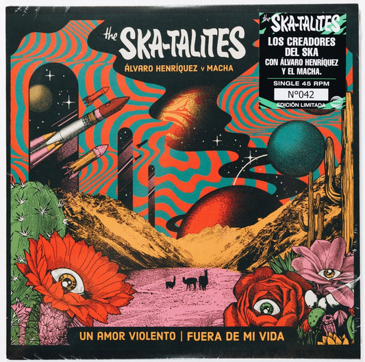 ALVARO HENRÍQUEZ, MACHA, THE SKATALITES - UN AMOR VIOLENTO / FUERA DE MI VIDA | VINILO 7"